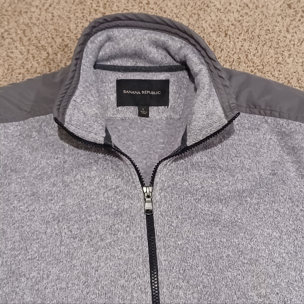 Men's Banana Republic Full Zip Fleece lined Jacket - Size L